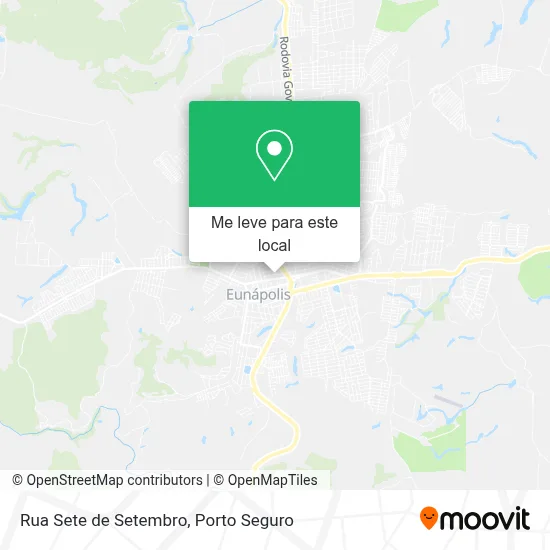 Rua Sete de Setembro mapa