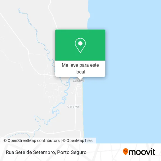 Rua Sete de Setembro mapa
