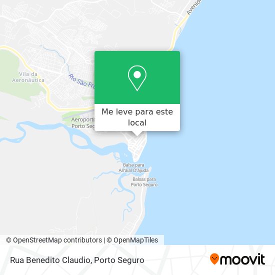 Rua Benedito Claudio mapa