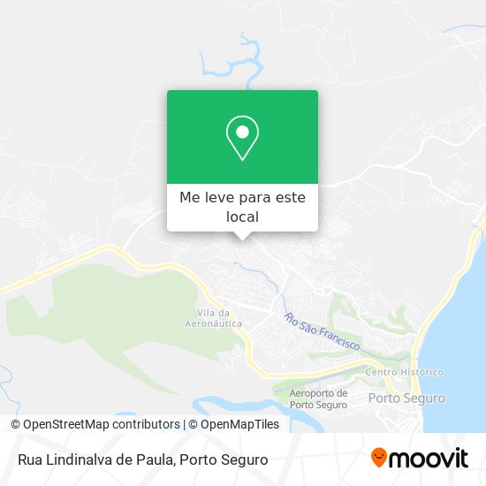 Rua Lindinalva de Paula mapa