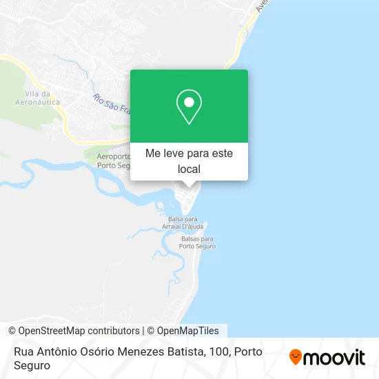 Rua Antônio Osório Menezes Batista, 100 mapa
