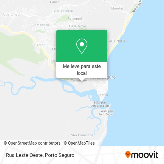 Rua Leste Oeste mapa