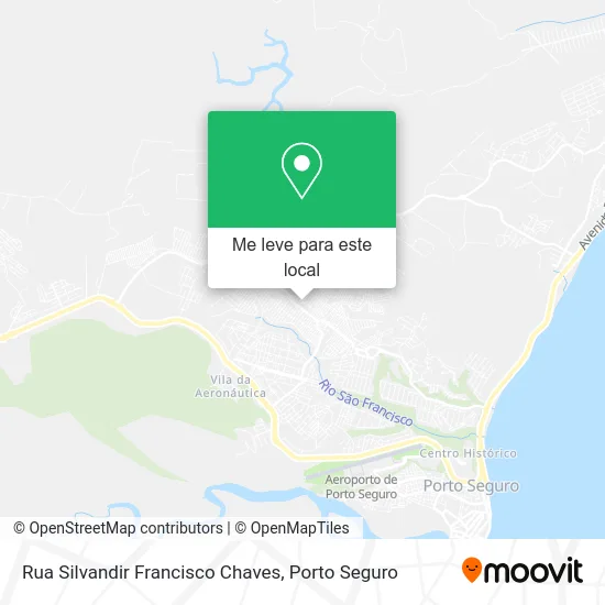 Rua Silvandir Francisco Chaves mapa