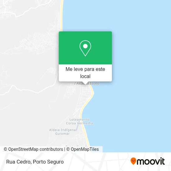 Rua Cedro mapa