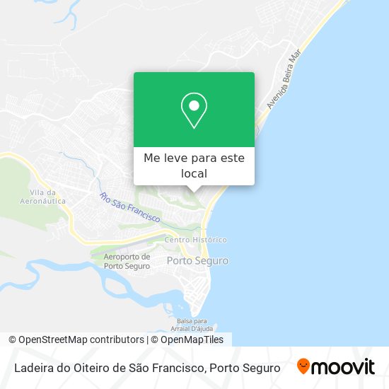 Ladeira do Oiteiro de São Francisco mapa