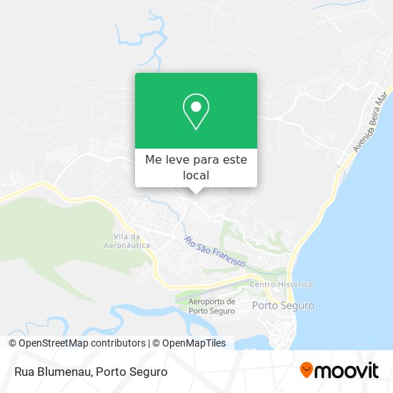 Rua Blumenau mapa
