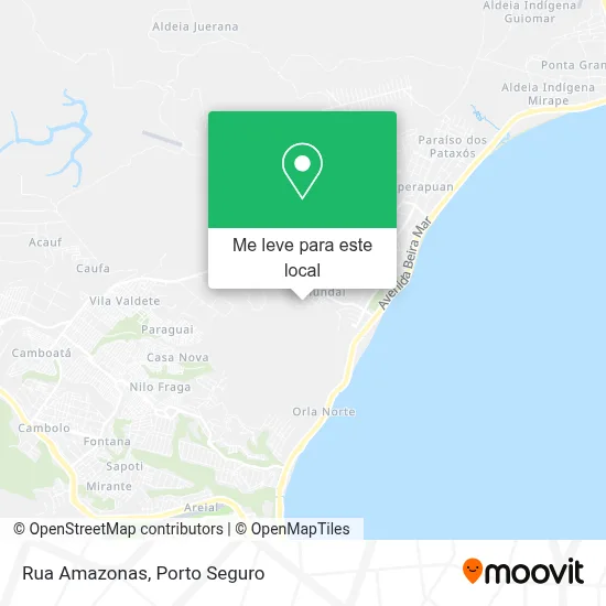 Rua Amazonas mapa