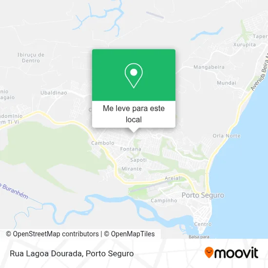 Rua Lagoa Dourada mapa