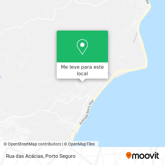 Rua das Acácias mapa
