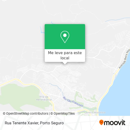 Rua Tenente Xavier mapa
