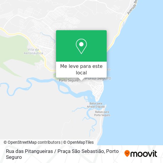 Rua das Pitangueiras / Praça São Sebastião mapa