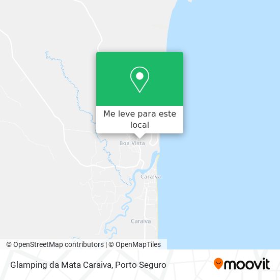 Glamping da Mata Caraiva mapa