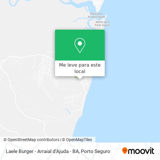 Laele Burger - Arraial d'Ajuda - BA mapa