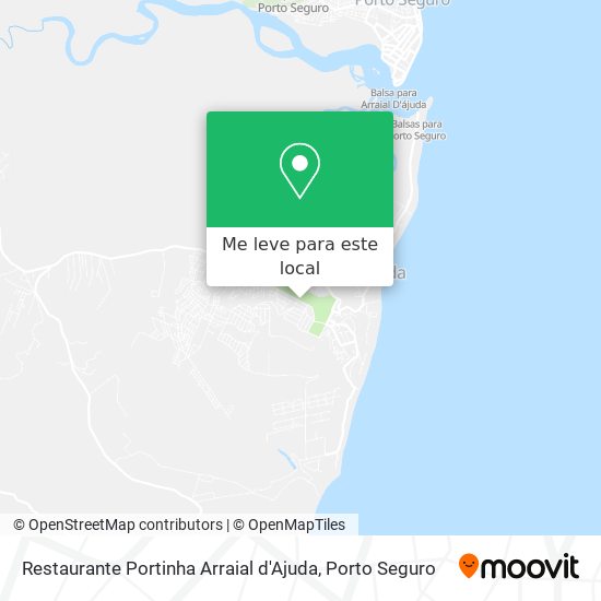 Restaurante Portinha Arraial d'Ajuda mapa