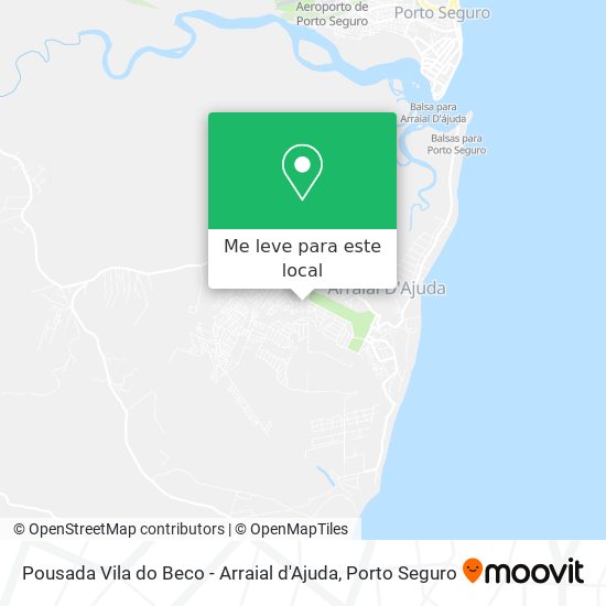 Pousada Vila do Beco - Arraial d'Ajuda mapa