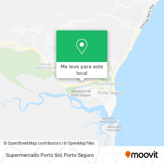 Supermercado Porto Sol mapa