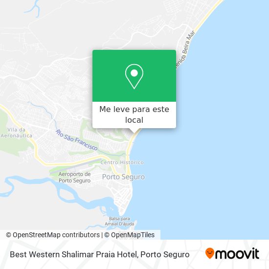 Best Western Shalimar Praia Hotel mapa