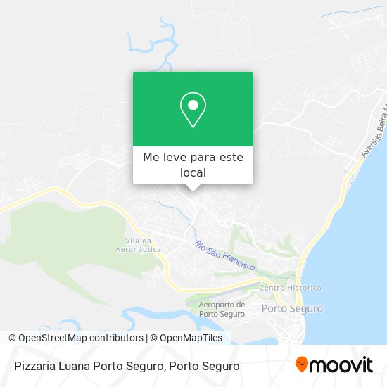 Pizzaria Luana Porto Seguro mapa