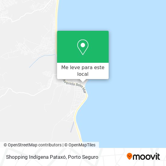 Shopping Indígena Pataxó mapa