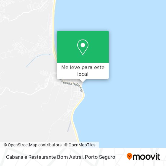 Cabana e Restaurante Bom Astral mapa