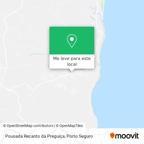 Pousada Recanto da Preguiça mapa