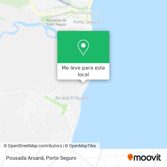 Pousada Aruanã mapa