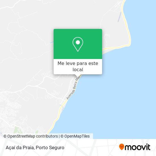 Açaí da Praia mapa