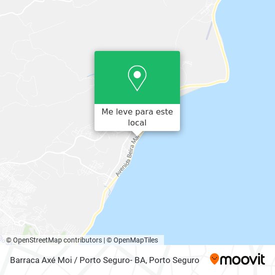 Barraca Axé Moi / Porto Seguro- BA mapa