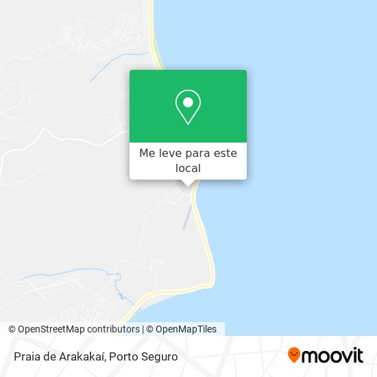 Praia de Arakakaí mapa
