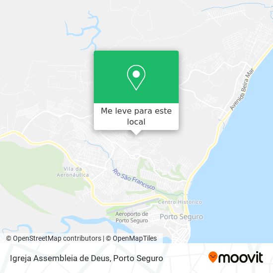 Igreja Assembleia de Deus mapa