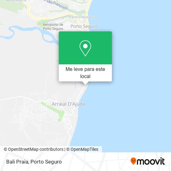 Bali Praia mapa