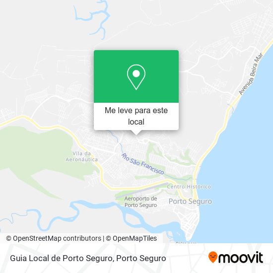 Guia Local de Porto Seguro mapa