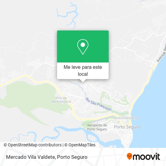 Mercado Vila Valdete mapa