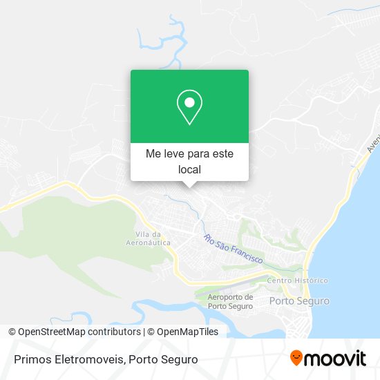 Primos Eletromoveis mapa