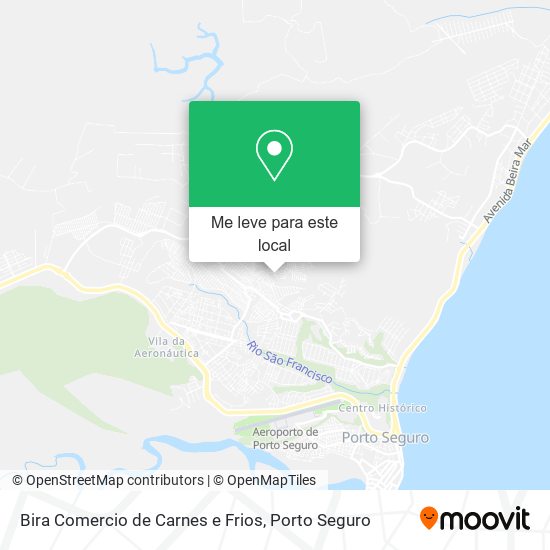Bira Comercio de Carnes e Frios mapa