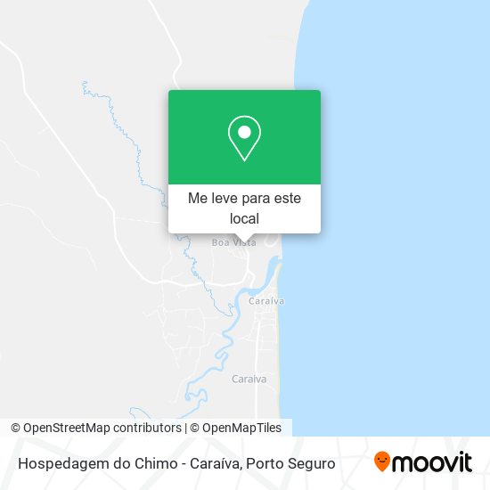 Hospedagem do Chimo - Caraíva mapa