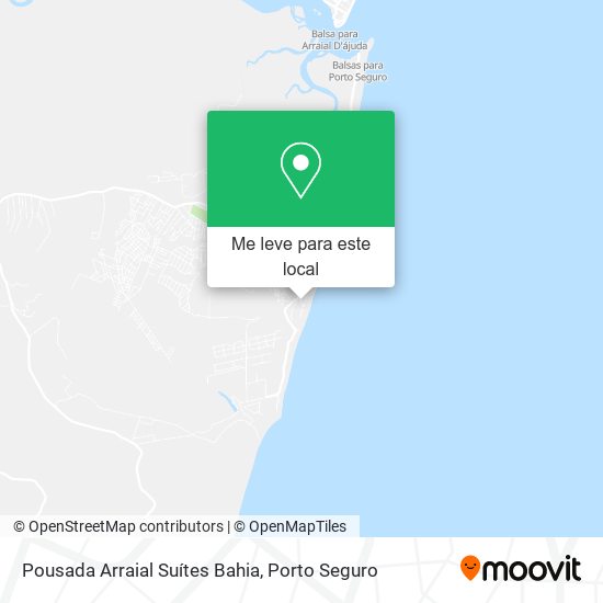 Pousada Arraial Suítes Bahia mapa