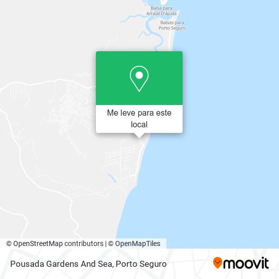 Pousada Gardens And Sea mapa