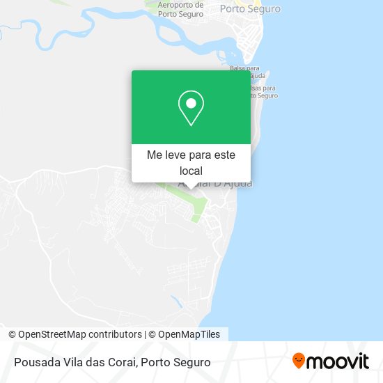 Pousada Vila das Corai mapa