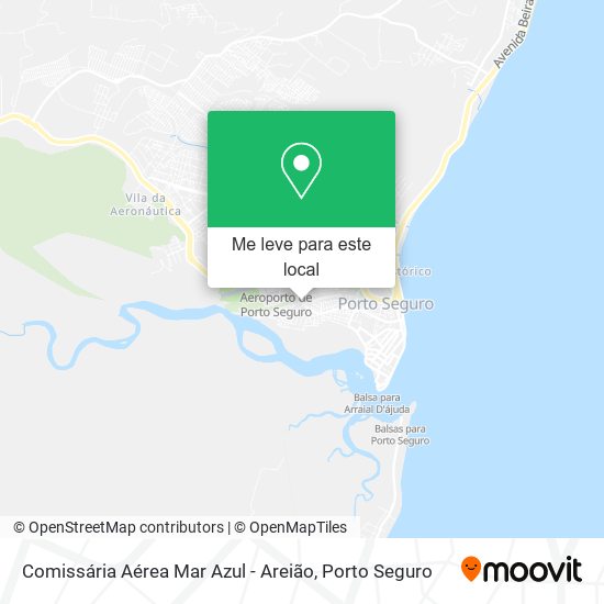 Comissária Aérea Mar Azul - Areião mapa