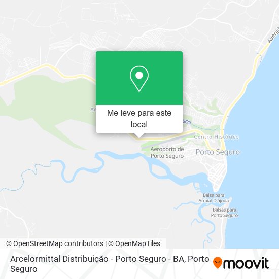 Arcelormittal Distribuição - Porto Seguro - BA mapa