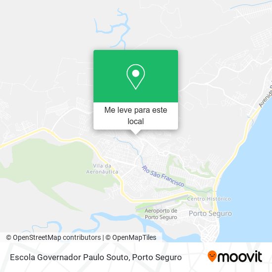 Escola Governador Paulo Souto mapa