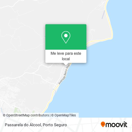 Passarela do Álcool mapa