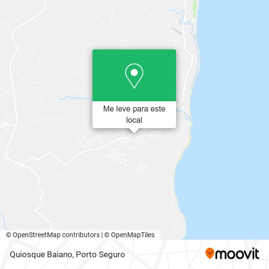 Quiosque Baiano mapa