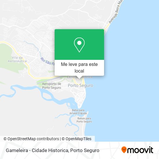 Gameleira - Cidade Historica mapa