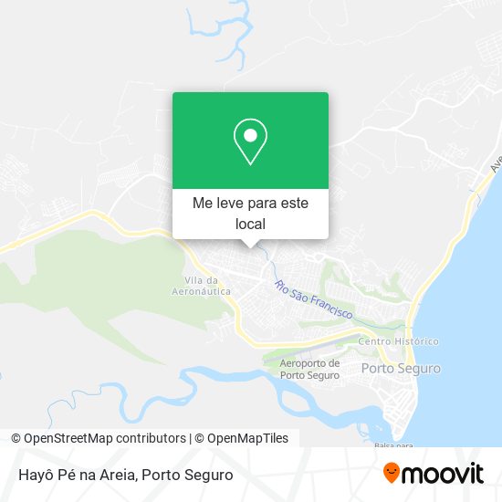 Hayô Pé na Areia mapa
