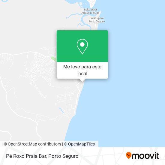 Pé Roxo Praia Bar mapa