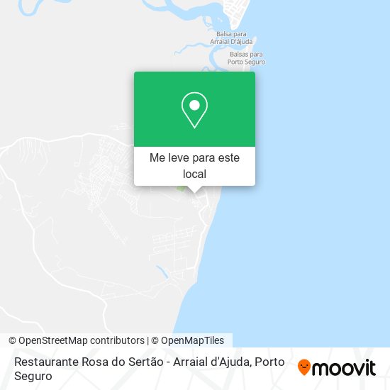 Restaurante Rosa do Sertão - Arraial d'Ajuda mapa