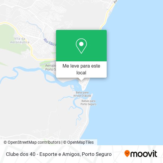 Clube dos 40 - Esporte e Amigos mapa