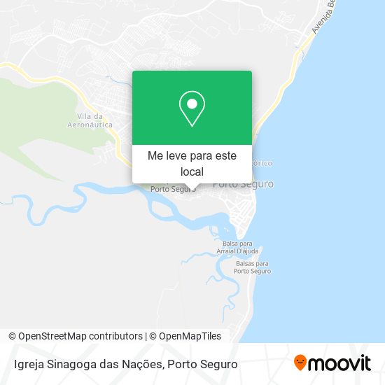 Igreja Sinagoga das Nações mapa